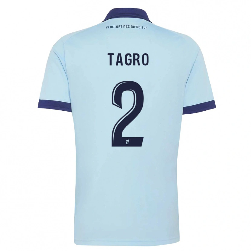 Danxen Herren Lucas Tagro #2 Kornblumenblau Schwarz Auswärtstrikot Trikot 2026/27 T-Shirt