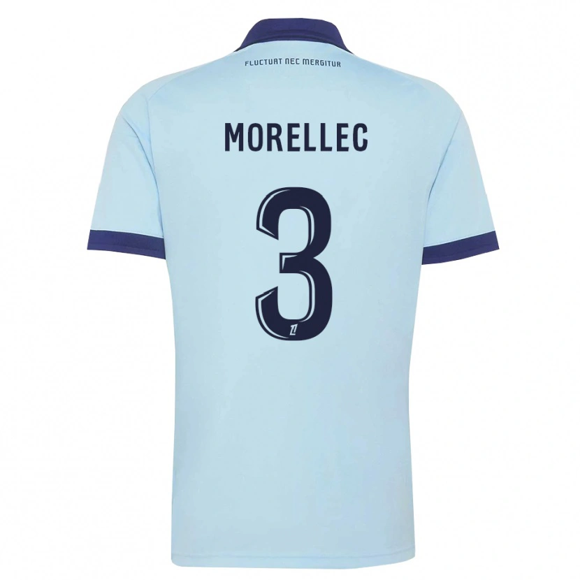 Danxen Herren Lucien Morellec #3 Kornblumenblau Schwarz Auswärtstrikot Trikot 2026/27 T-Shirt