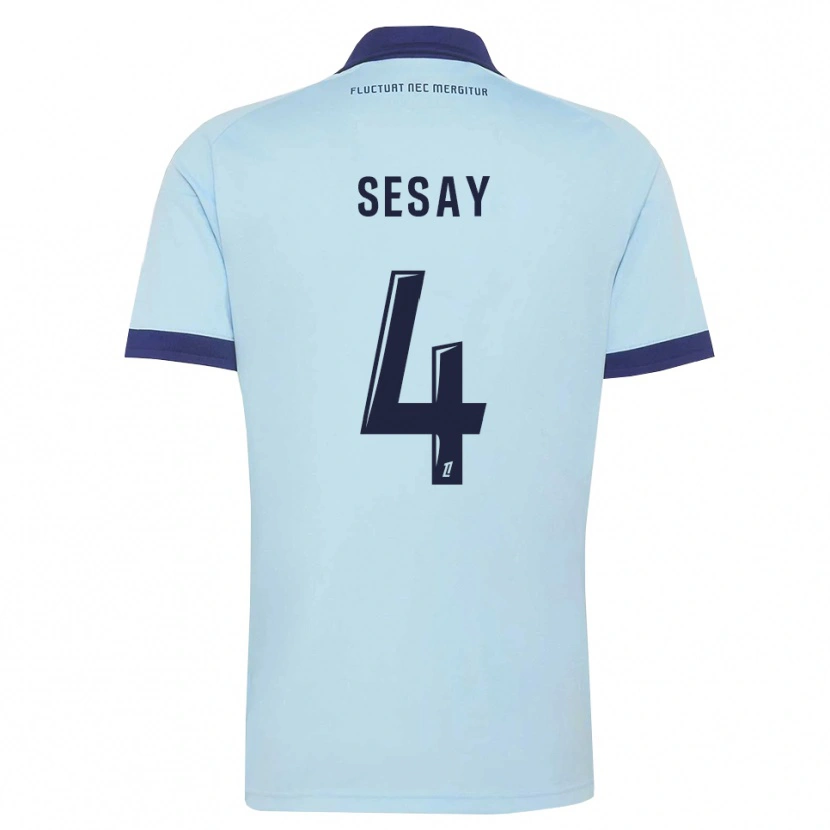 Danxen Herren Mohamed Sesay #4 Kornblumenblau Schwarz Auswärtstrikot Trikot 2026/27 T-Shirt