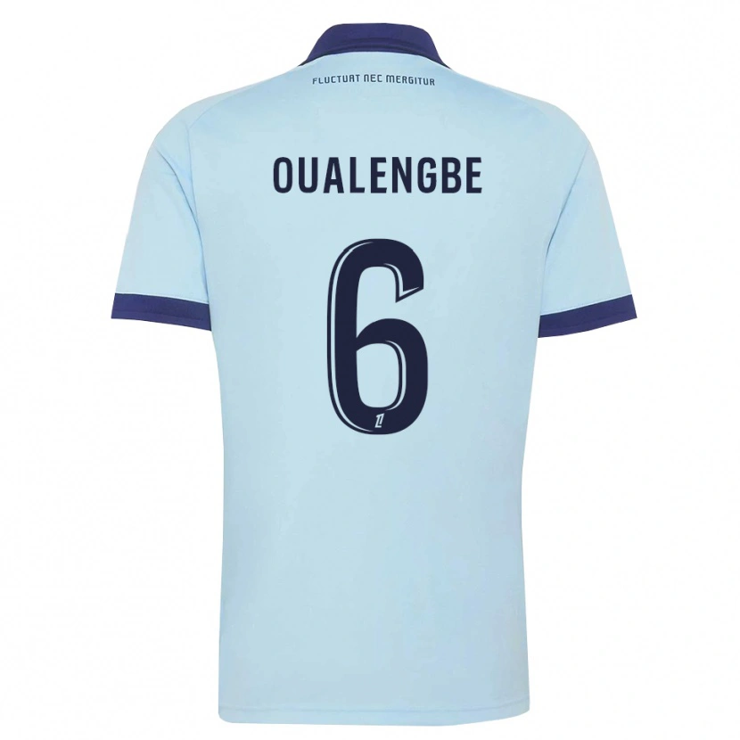 Danxen Herren Gabriel Oualengbe #6 Kornblumenblau Schwarz Auswärtstrikot Trikot 2026/27 T-Shirt