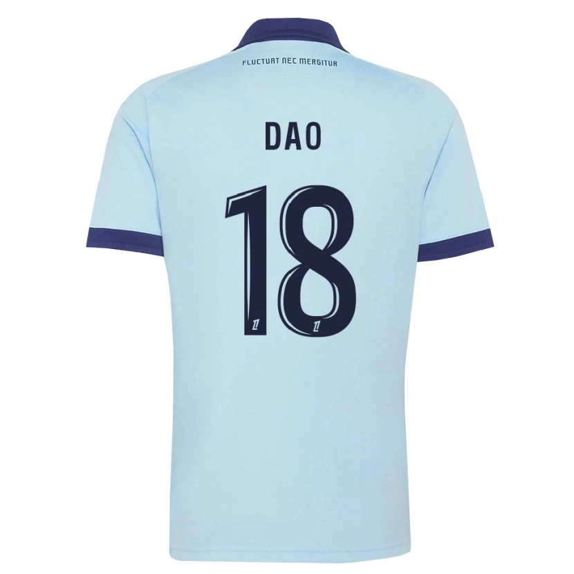 Danxen Herren Mohamed Dao #18 Kornblumenblau Schwarz Auswärtstrikot Trikot 2026/27 T-Shirt