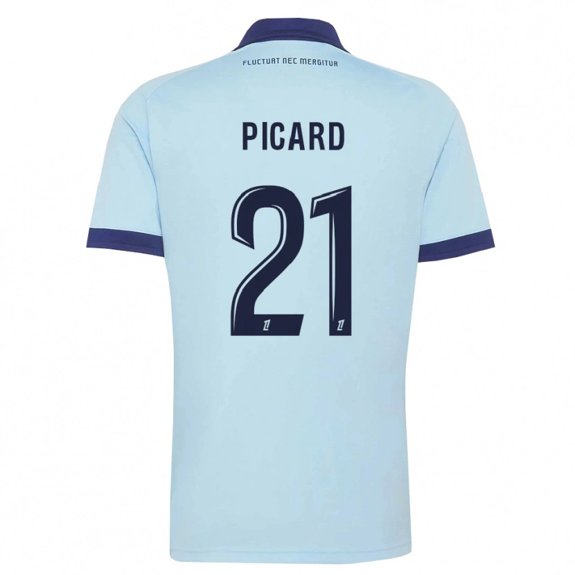 Danxen Herren Océane Picard #21 Kornblumenblau Schwarz Auswärtstrikot Trikot 2026/27 T-Shirt