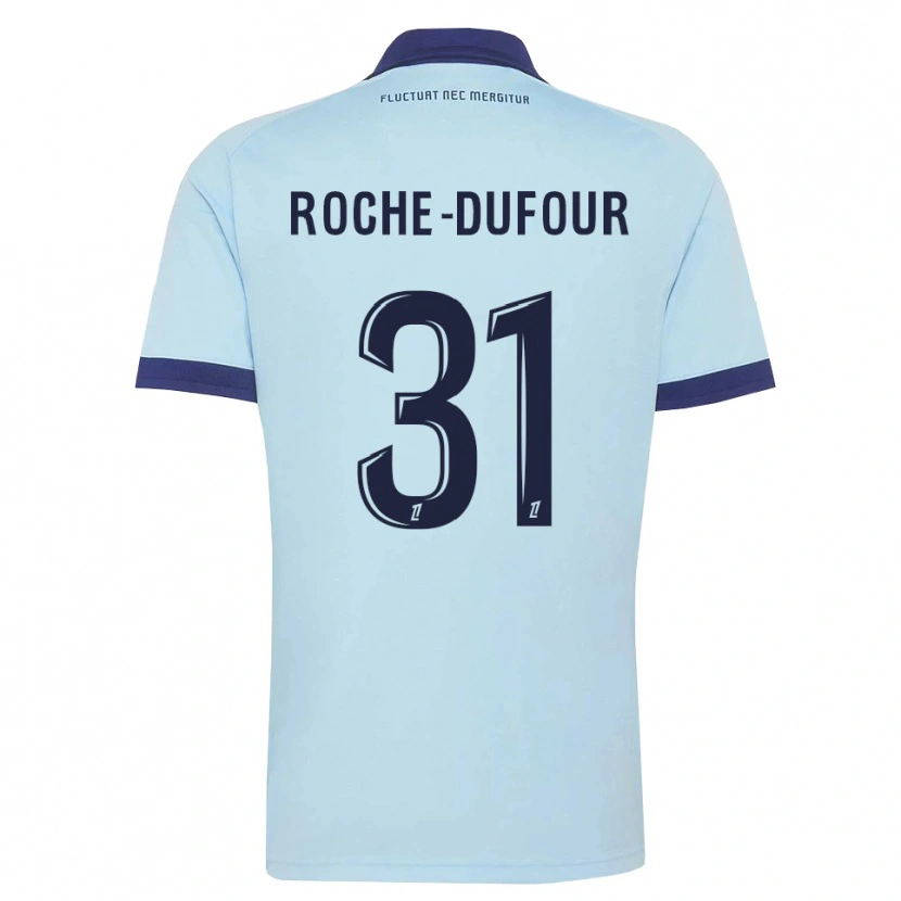 Danxen Herren Kenza Roche Dufour #31 Kornblumenblau Schwarz Auswärtstrikot Trikot 2026/27 T-Shirt