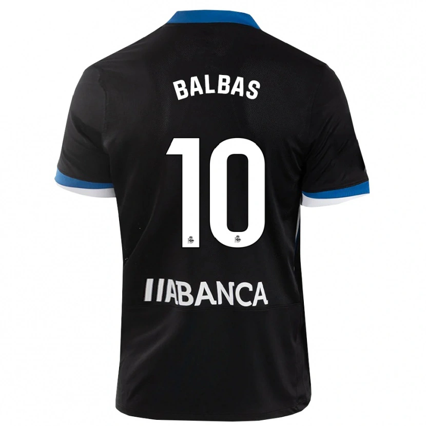 Danxen Herren Nicolás Balbas #10 Schwarz Blau Weiß Auswärtstrikot Trikot 2026/27 T-Shirt