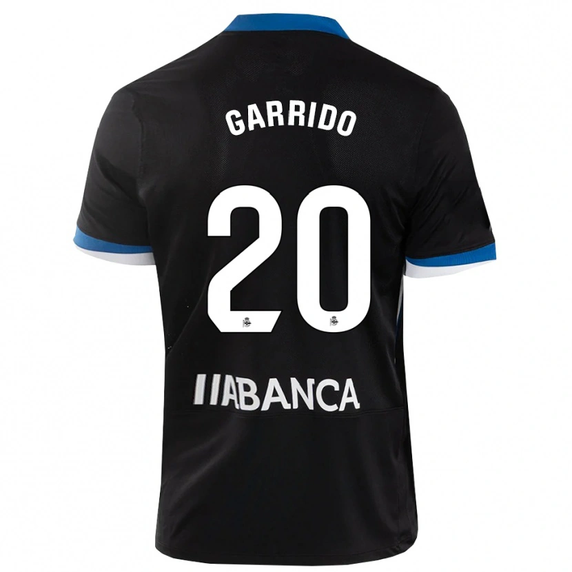 Danxen Herren Jaime Garrido #20 Schwarz Blau Weiß Auswärtstrikot Trikot 2026/27 T-Shirt