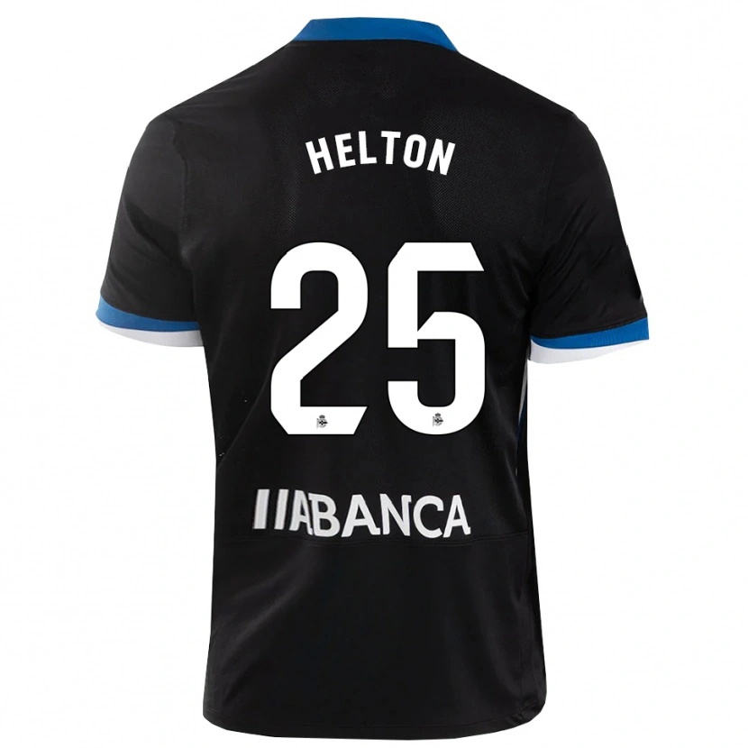 Danxen Herren Helton Leite #25 Schwarz Blau Weiß Auswärtstrikot Trikot 2026/27 T-Shirt