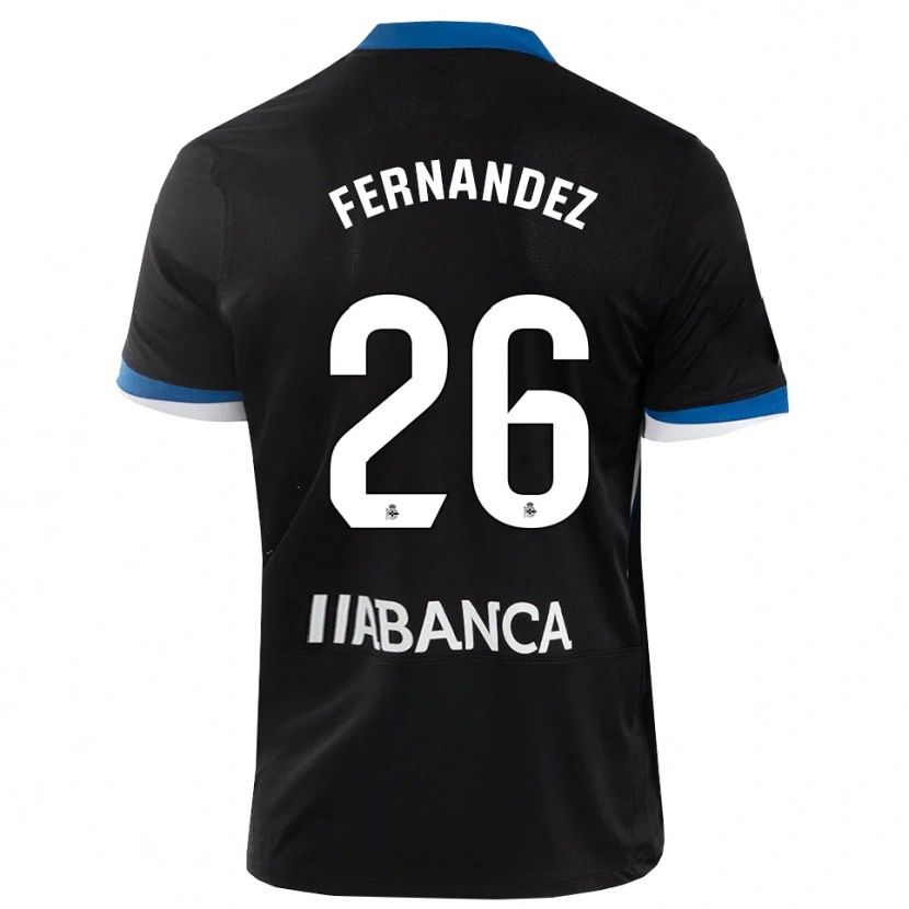 Danxen Herren Samu Fernández #26 Schwarz Blau Weiß Auswärtstrikot Trikot 2026/27 T-Shirt