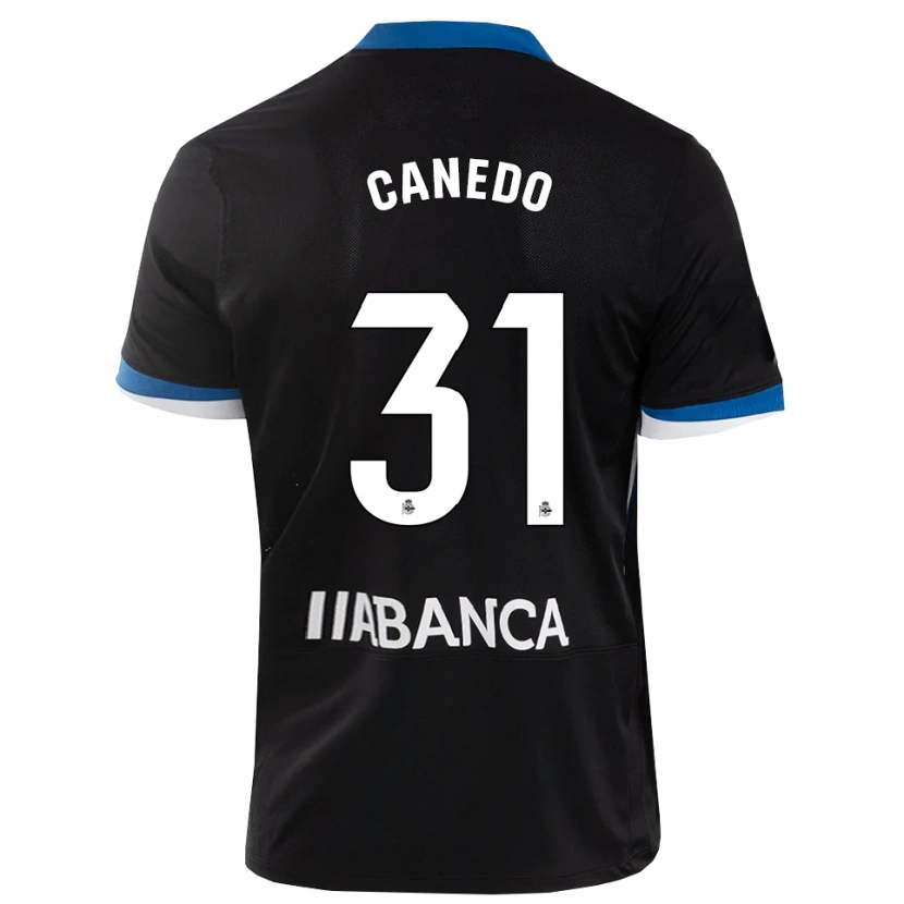 Danxen Herren Damián Canedo #31 Schwarz Blau Weiß Auswärtstrikot Trikot 2026/27 T-Shirt
