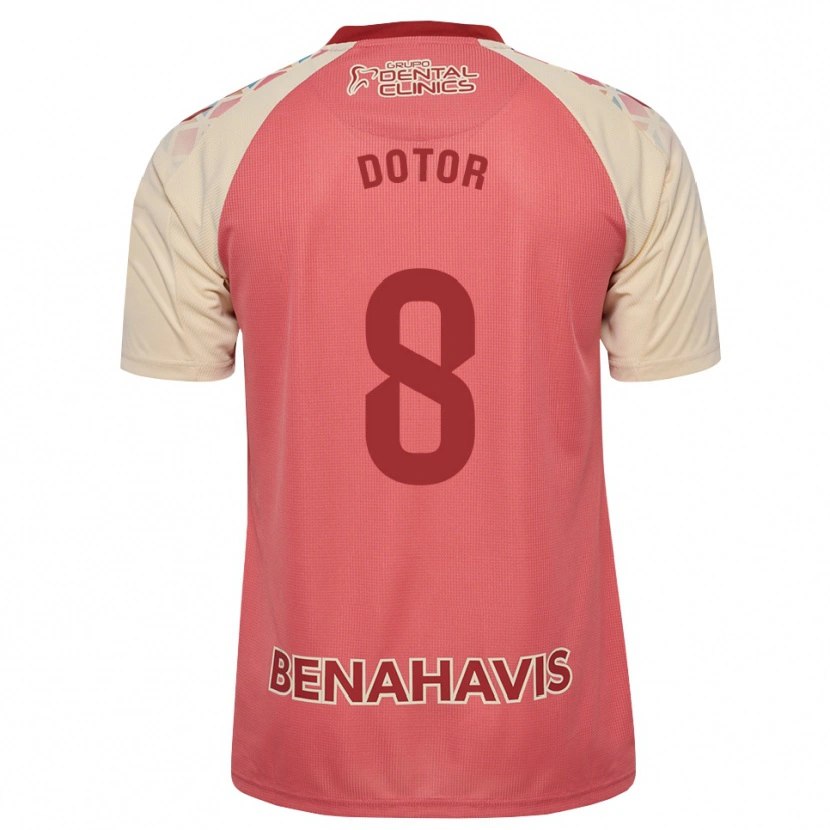 Danxen Herren Carlos Dotor #8 Hellrosa Rot Blau Auswärtstrikot Trikot 2026/27 T-Shirt