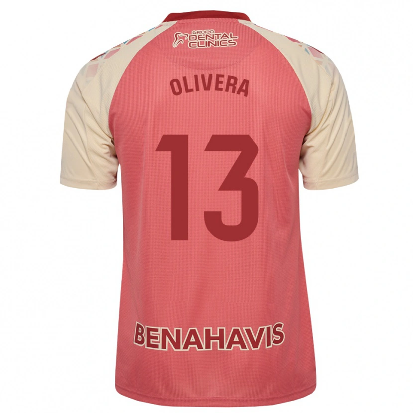 Danxen Herren Fernando Olivera #13 Hellrosa Rot Blau Auswärtstrikot Trikot 2026/27 T-Shirt