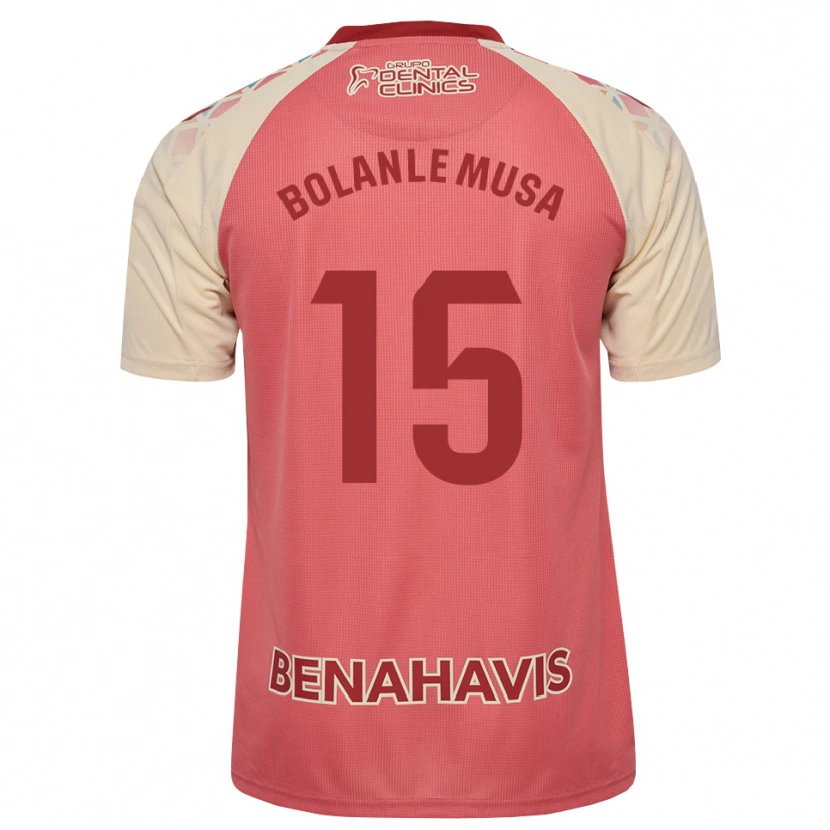 Danxen Herren Wahab Bolanle Musa #15 Hellrosa Rot Blau Auswärtstrikot Trikot 2026/27 T-Shirt