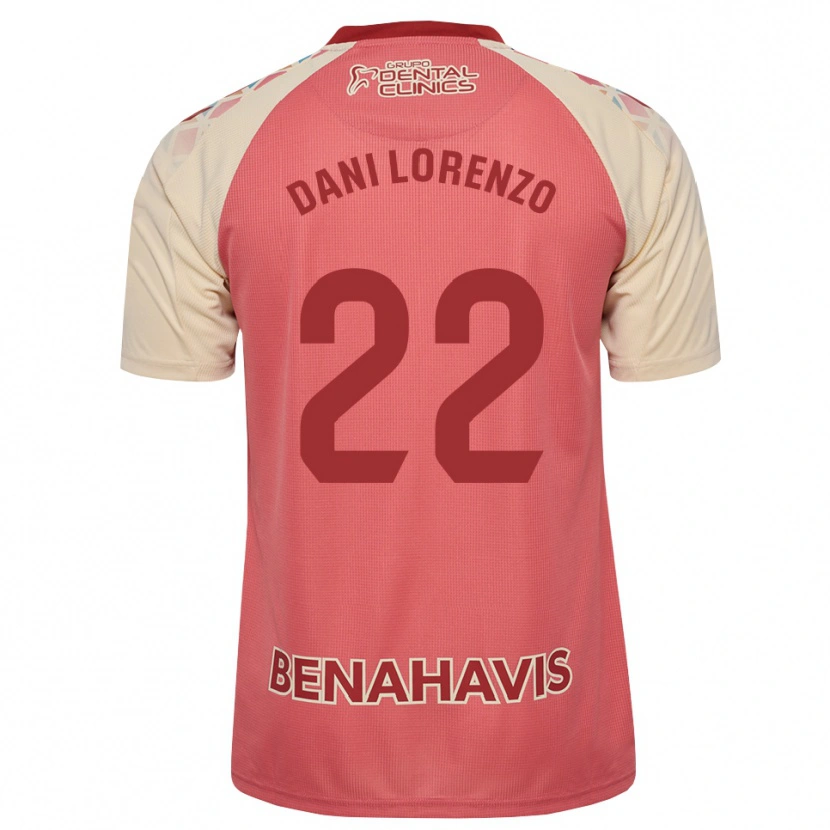 Danxen Herren Dani Lorenzo #22 Hellrosa Rot Blau Auswärtstrikot Trikot 2026/27 T-Shirt