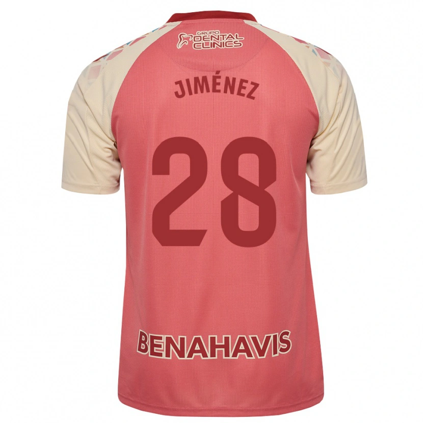 Danxen Herren Alberto Jiménez #28 Hellrosa Rot Blau Auswärtstrikot Trikot 2026/27 T-Shirt