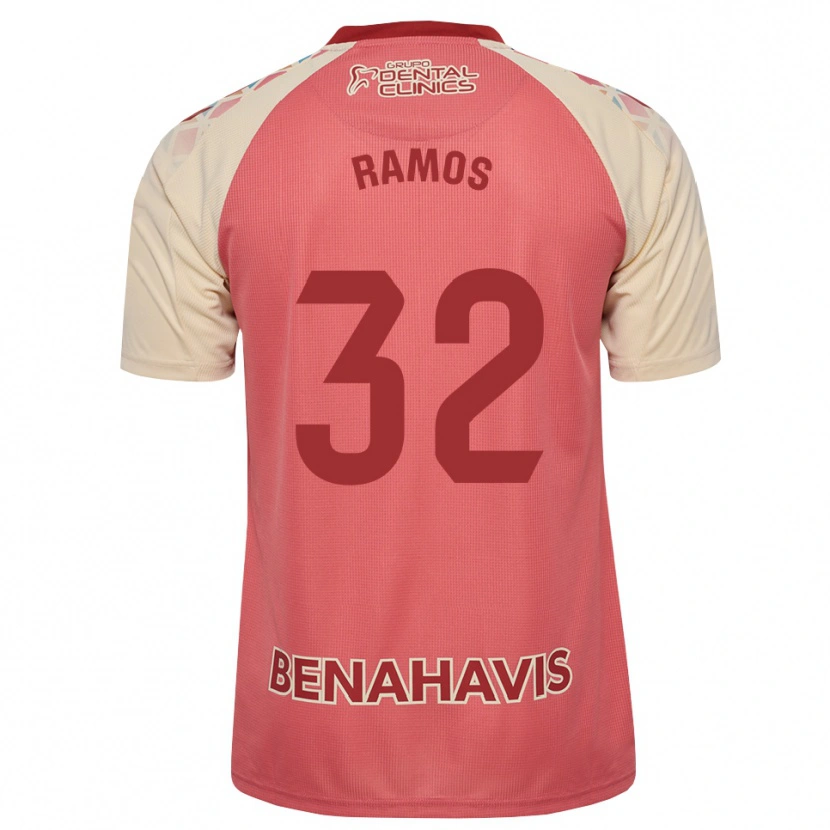 Danxen Herren Salva Ramos #32 Hellrosa Rot Blau Auswärtstrikot Trikot 2026/27 T-Shirt