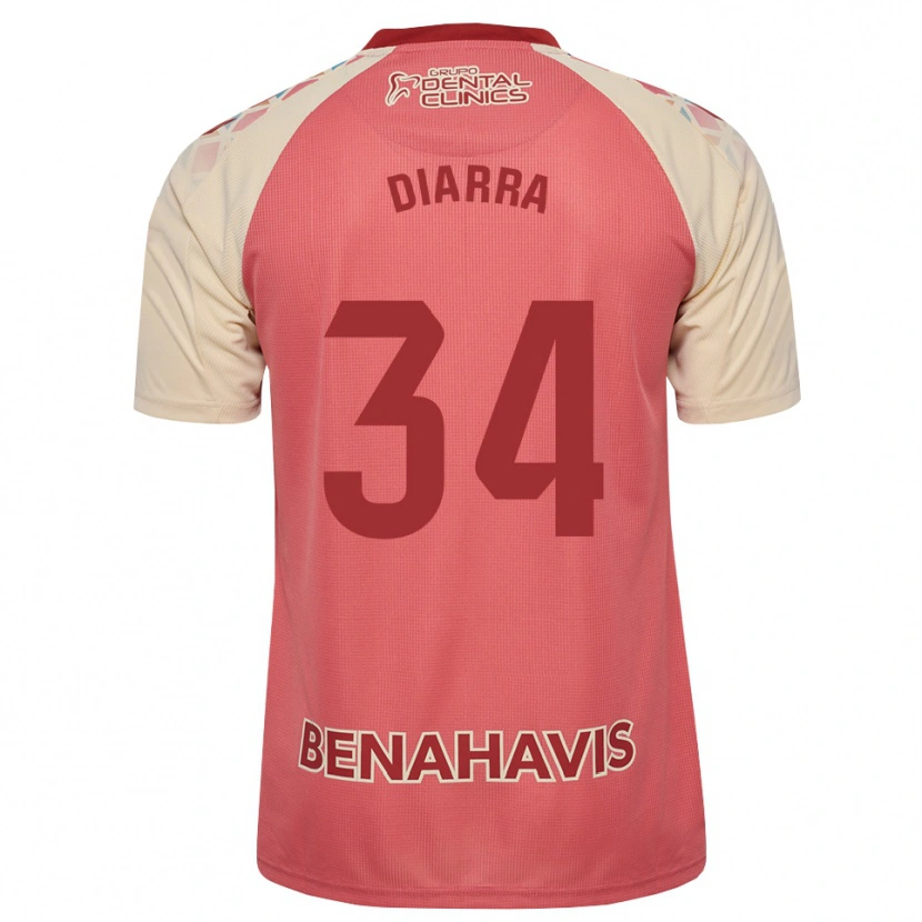 Danxen Herren Cherif Diarra #34 Hellrosa Rot Blau Auswärtstrikot Trikot 2026/27 T-Shirt