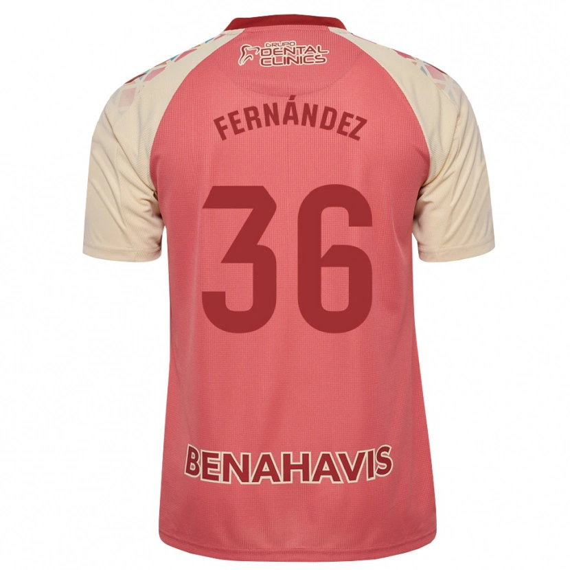Danxen Herren Basti Fernández #36 Hellrosa Rot Blau Auswärtstrikot Trikot 2026/27 T-Shirt