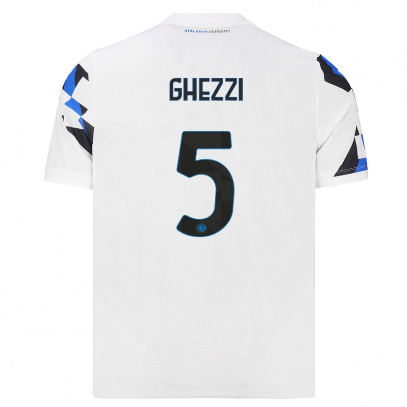 Danxen Herren Samuele Ghezzi #5 Weiß Rot Blau Auswärtstrikot Trikot 2026/27 T-Shirt