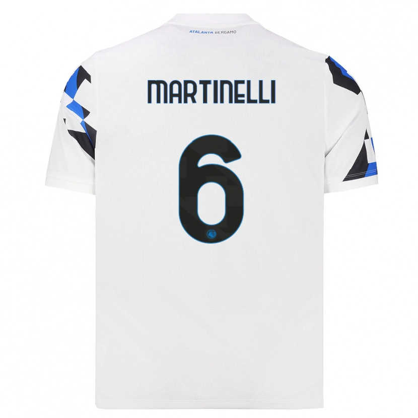 Danxen Herren Gabriel Martinelli #6 Weiß Rot Blau Auswärtstrikot Trikot 2026/27 T-Shirt