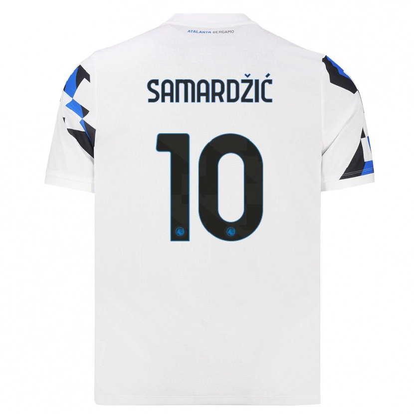 Danxen Herren Lazar Samardžić #10 Weiß Rot Blau Auswärtstrikot Trikot 2026/27 T-Shirt