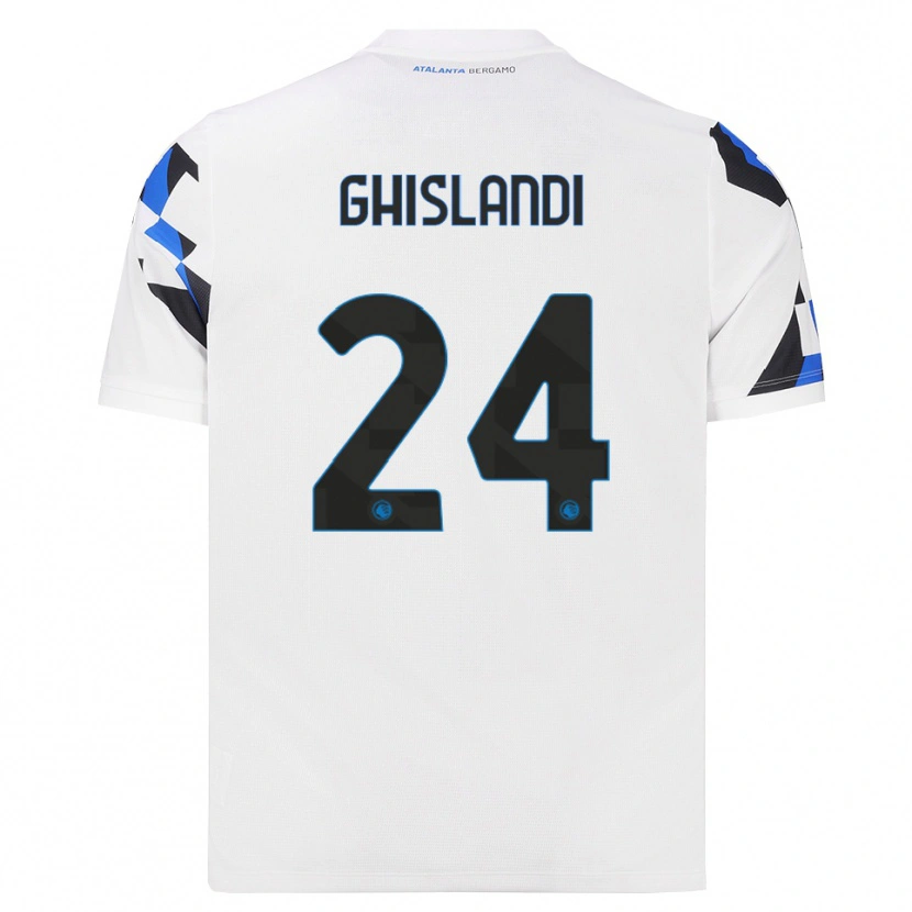 Danxen Herren Davide Ghislandi #24 Weiß Rot Blau Auswärtstrikot Trikot 2026/27 T-Shirt