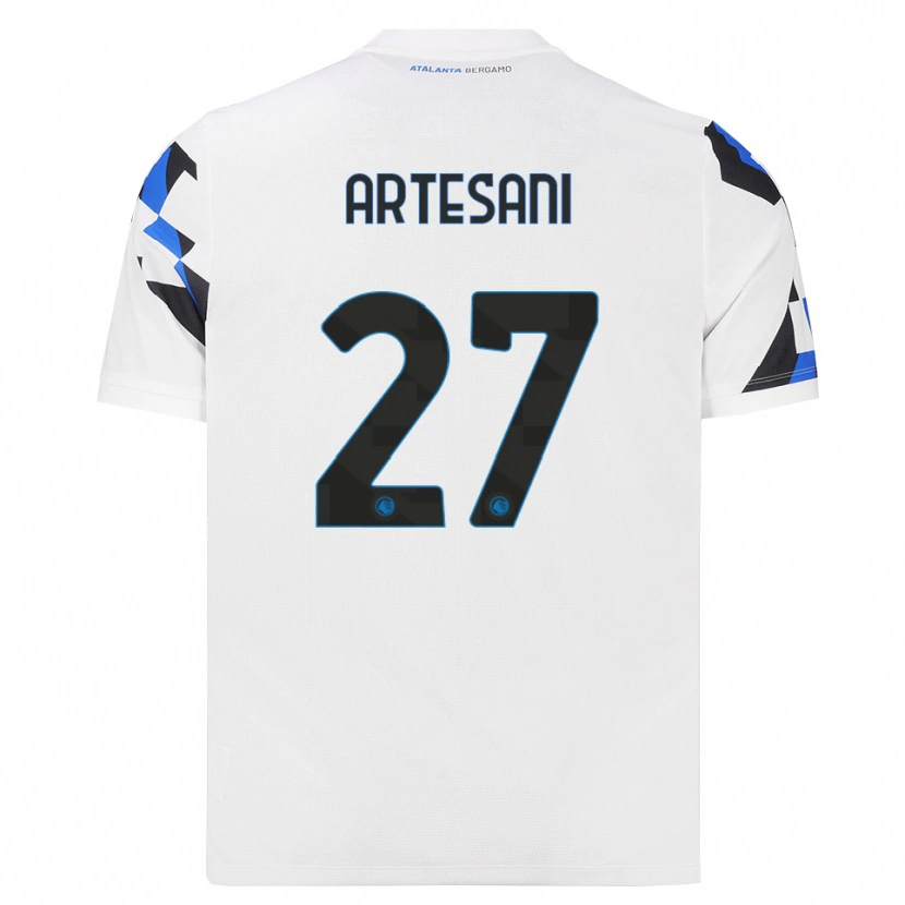Danxen Herren Nicolò Artesani #27 Weiß Rot Blau Auswärtstrikot Trikot 2026/27 T-Shirt