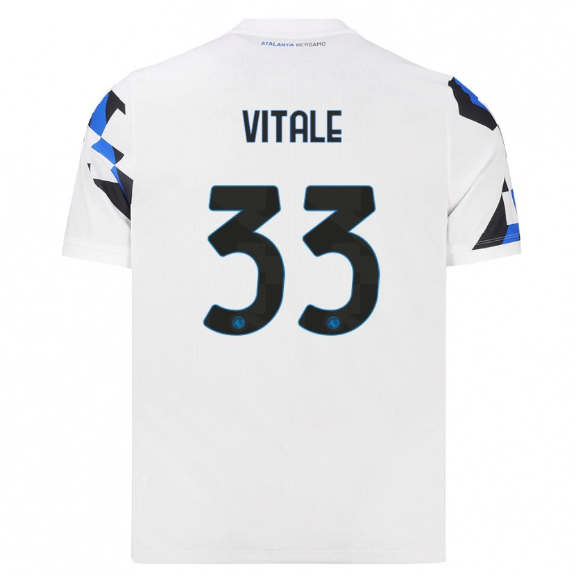 Danxen Herren Francesca Vitale #33 Weiß Rot Blau Auswärtstrikot Trikot 2026/27 T-Shirt
