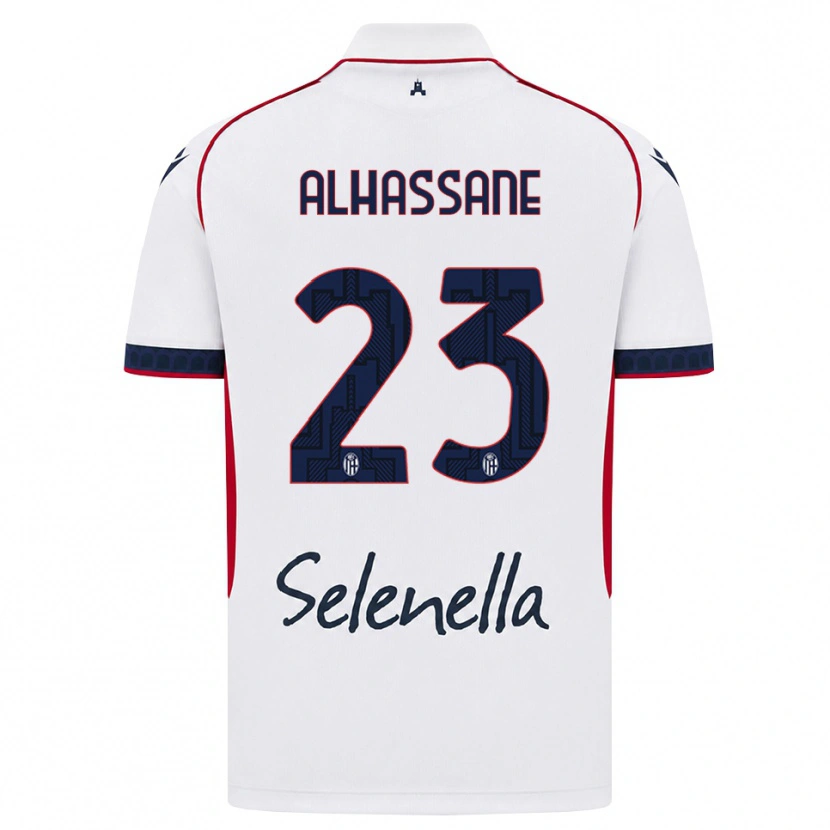 Danxen Herren Rahim Alhassane #23 Weiß Rot Königsblau Auswärtstrikot Trikot 2026/27 T-Shirt