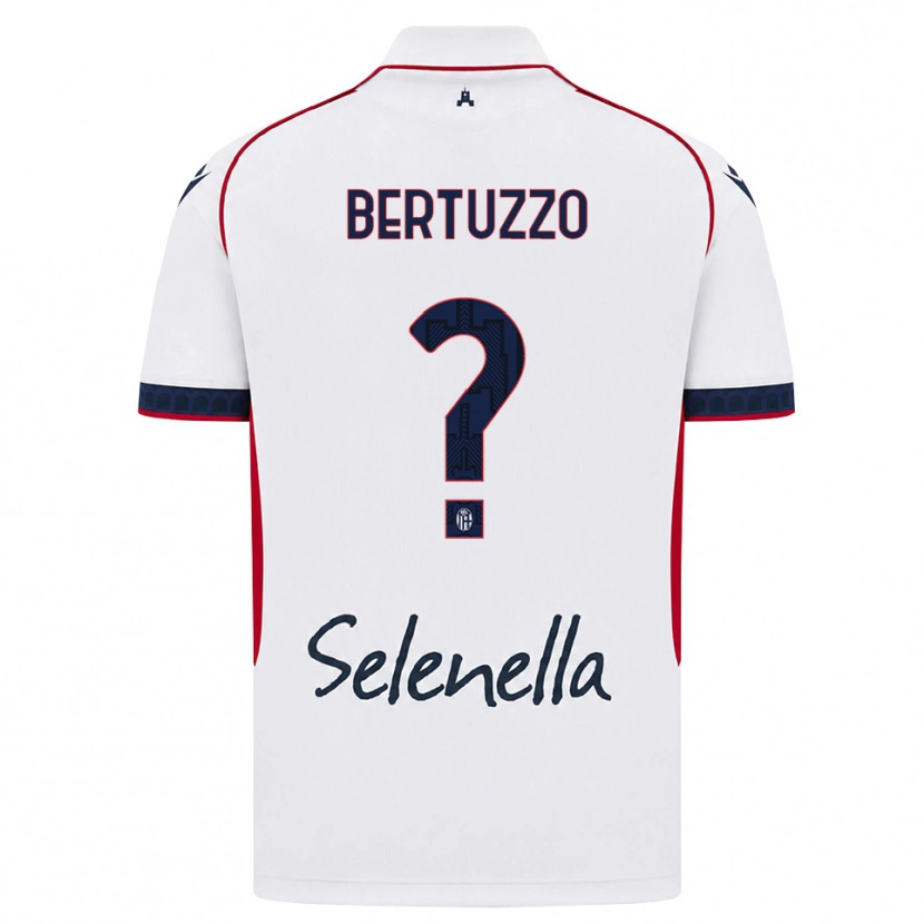 Danxen Herren Francesco Bertuzzo #0 Weiß Rot Königsblau Auswärtstrikot Trikot 2026/27 T-Shirt