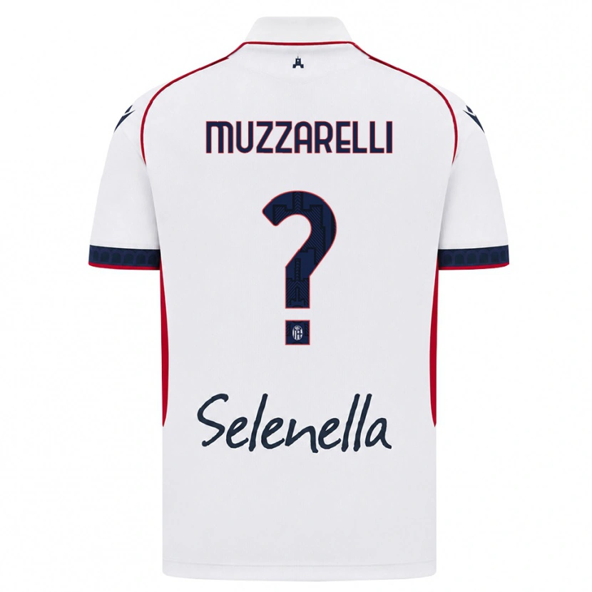 Danxen Herren Lorenzo Muzzarelli #0 Weiß Rot Königsblau Auswärtstrikot Trikot 2026/27 T-Shirt