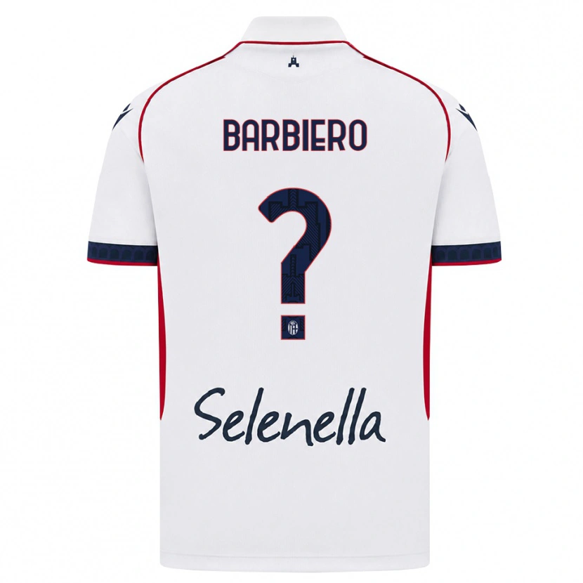 Danxen Herren Andrea Barbiero #0 Weiß Rot Königsblau Auswärtstrikot Trikot 2026/27 T-Shirt