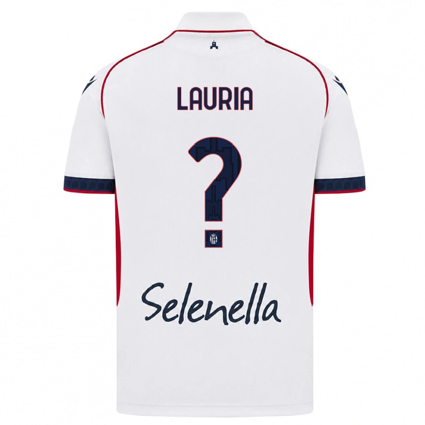 Danxen Herren Nicole Lauria #0 Weiß Rot Königsblau Auswärtstrikot Trikot 2026/27 T-Shirt