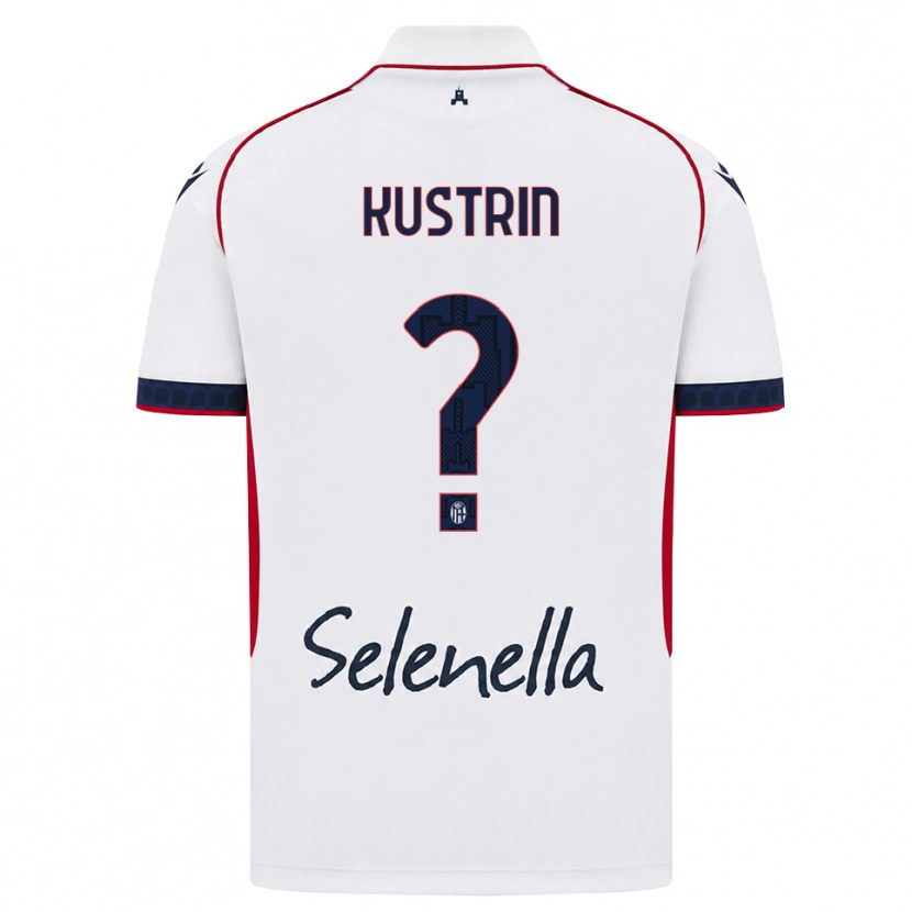 Danxen Herren Zala Kustrin #0 Weiß Rot Königsblau Auswärtstrikot Trikot 2026/27 T-Shirt