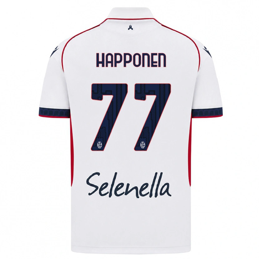 Danxen Herren Ukko Happonen #77 Weiß Rot Königsblau Auswärtstrikot Trikot 2026/27 T-Shirt