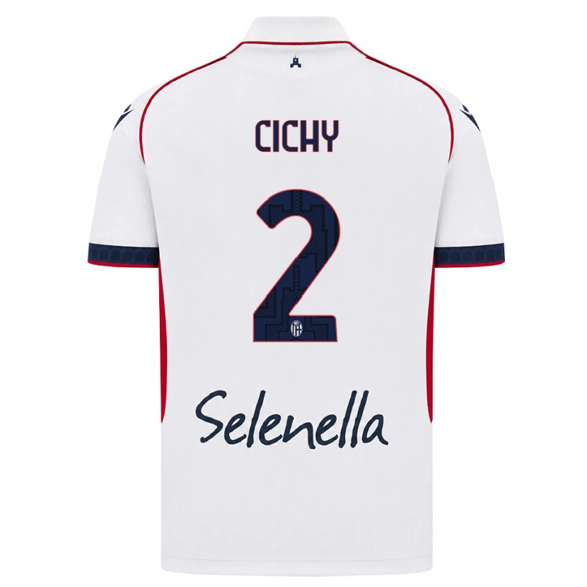 Danxen Herren Natan Cichy #2 Weiß Rot Königsblau Auswärtstrikot Trikot 2026/27 T-Shirt