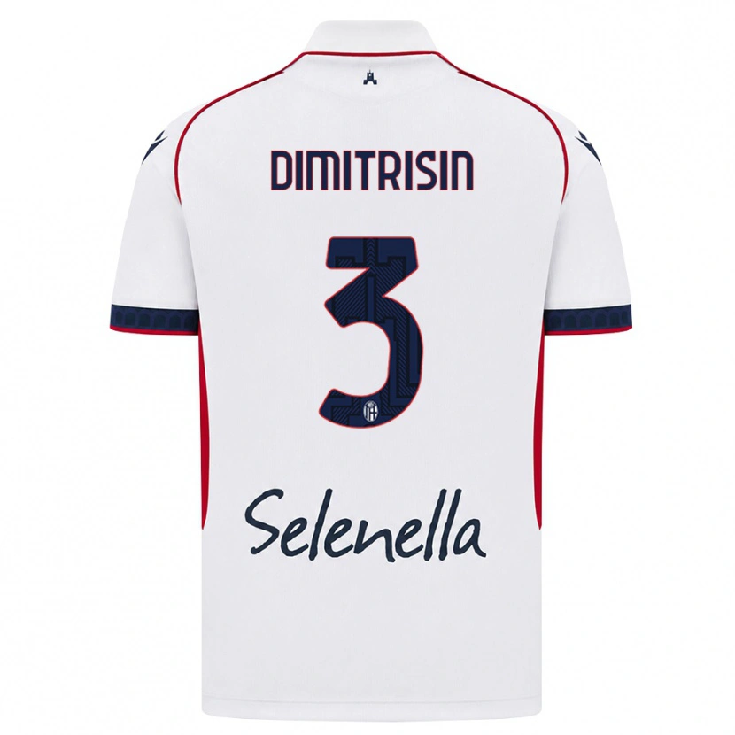 Danxen Herren Danila Dimitrișin #3 Weiß Rot Königsblau Auswärtstrikot Trikot 2026/27 T-Shirt