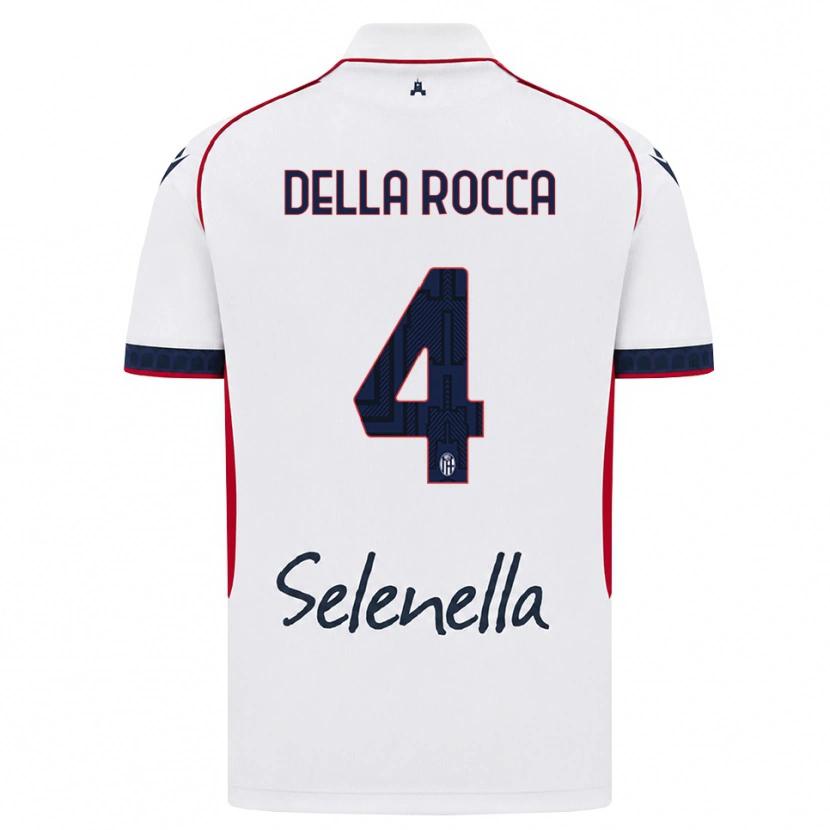 Danxen Herren Manuel Della Rocca #4 Weiß Rot Königsblau Auswärtstrikot Trikot 2026/27 T-Shirt