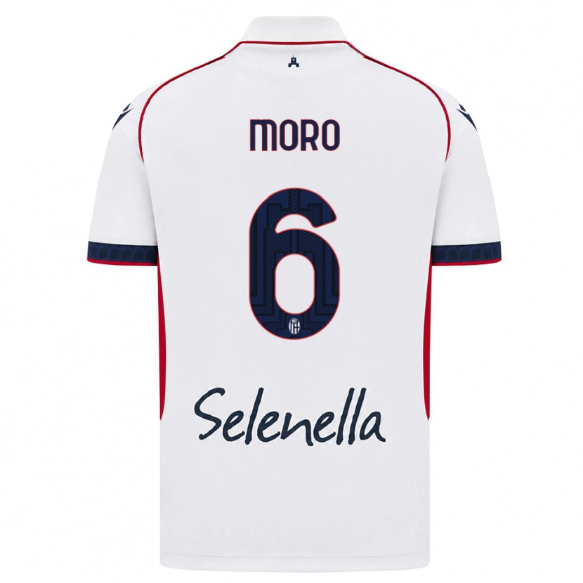 Danxen Herren Nikola Moro #6 Weiß Rot Königsblau Auswärtstrikot Trikot 2026/27 T-Shirt