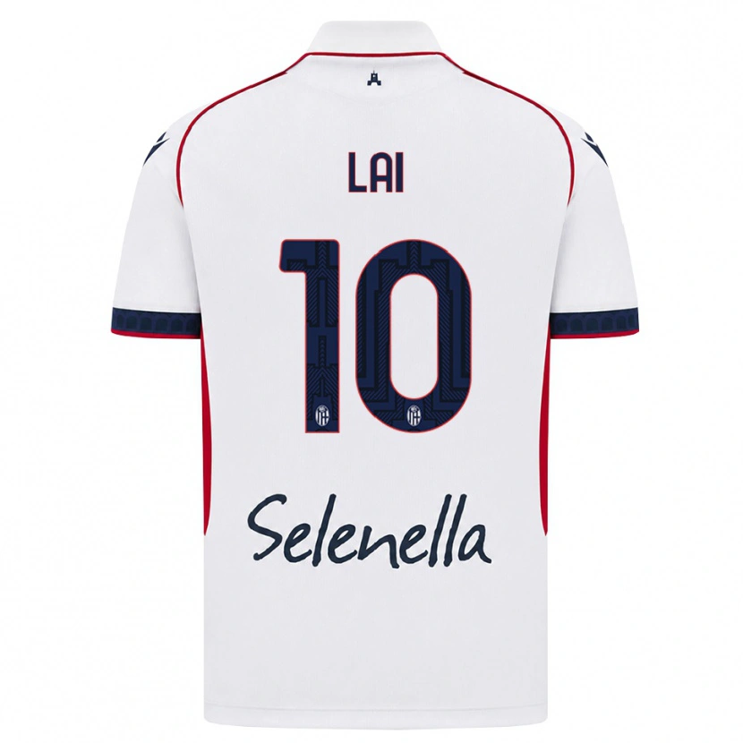Danxen Herren Luca Lai #10 Weiß Rot Königsblau Auswärtstrikot Trikot 2026/27 T-Shirt