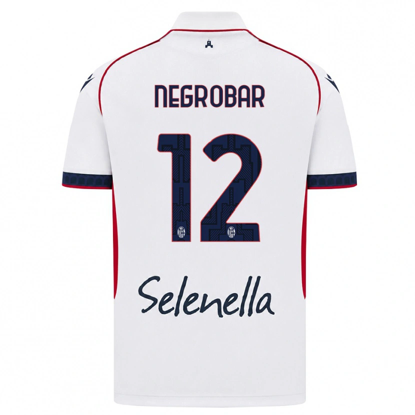 Danxen Herren Lucas Negrobar #12 Weiß Rot Königsblau Auswärtstrikot Trikot 2026/27 T-Shirt