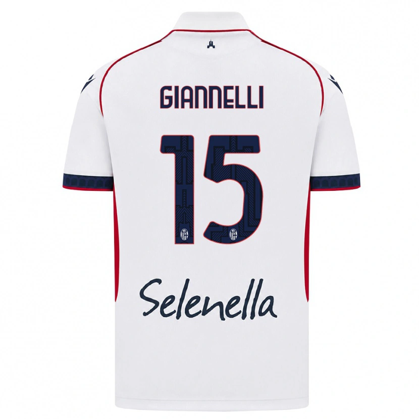 Danxen Herren Davide Giannelli #15 Weiß Rot Königsblau Auswärtstrikot Trikot 2026/27 T-Shirt