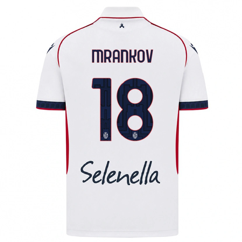 Danxen Herren Dimitar Mrankov #18 Weiß Rot Königsblau Auswärtstrikot Trikot 2026/27 T-Shirt
