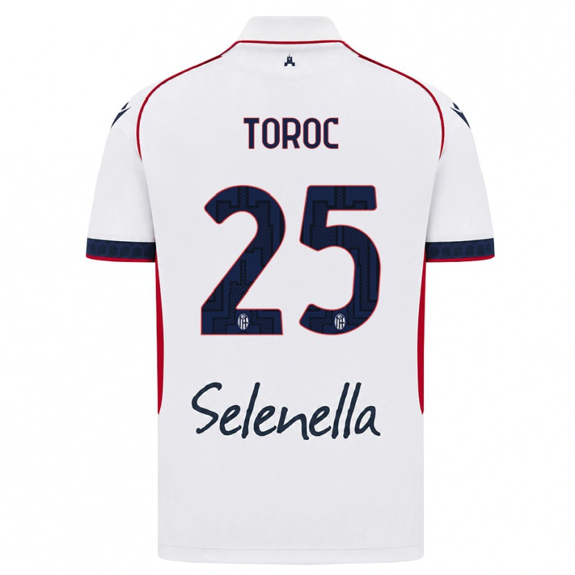 Danxen Herren Andrei Toroc #25 Weiß Rot Königsblau Auswärtstrikot Trikot 2026/27 T-Shirt