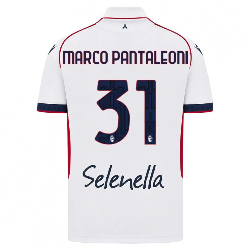 Danxen Herren Gian Marco Pantaleoni #31 Weiß Rot Königsblau Auswärtstrikot Trikot 2026/27 T-Shirt