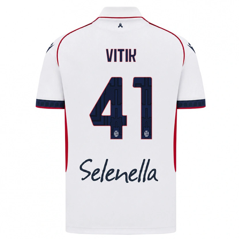 Danxen Herren Martin Vitík #41 Weiß Rot Königsblau Auswärtstrikot Trikot 2026/27 T-Shirt