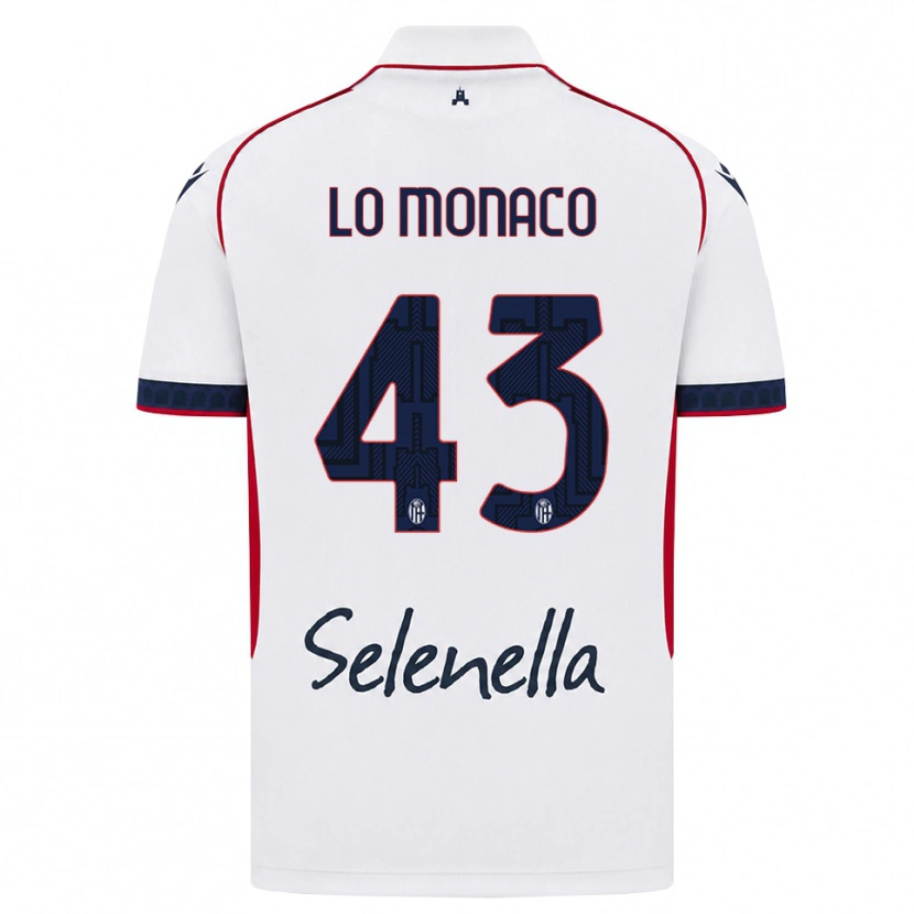 Danxen Herren Luca Lo Monaco #43 Weiß Rot Königsblau Auswärtstrikot Trikot 2026/27 T-Shirt