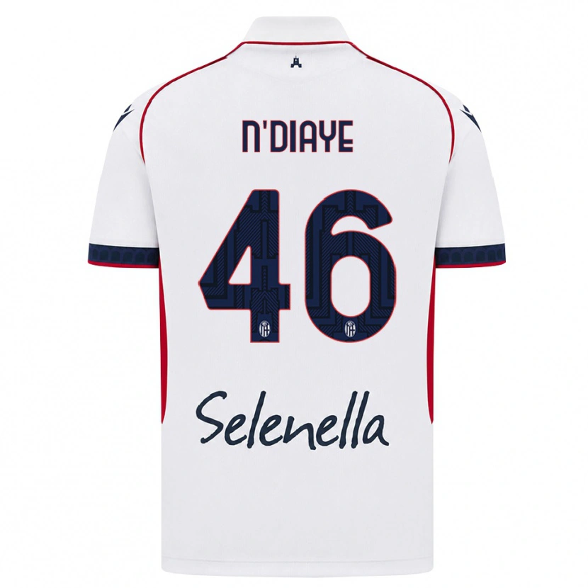 Danxen Herren Antoine N'diaye #46 Weiß Rot Königsblau Auswärtstrikot Trikot 2026/27 T-Shirt