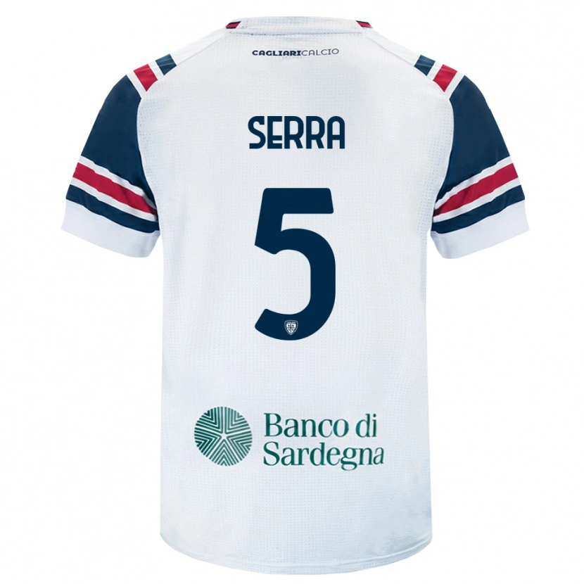 Danxen Herren Davide Serra #5 Weiß Rot Grün Auswärtstrikot Trikot 2026/27 T-Shirt