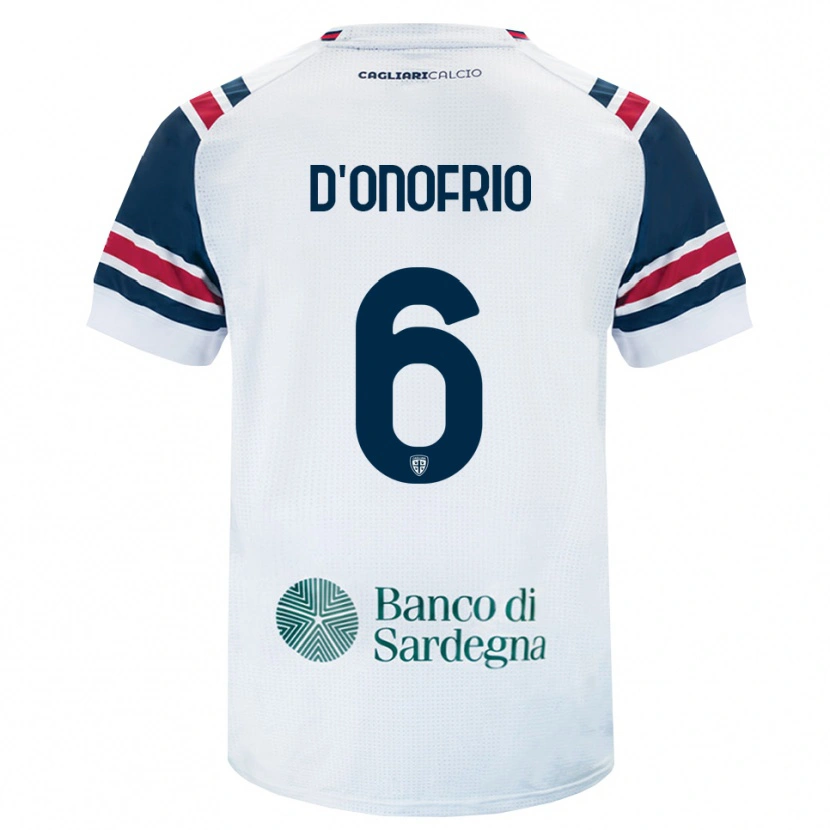 Danxen Herren Vincenzo D'onofrio #6 Weiß Rot Grün Auswärtstrikot Trikot 2026/27 T-Shirt