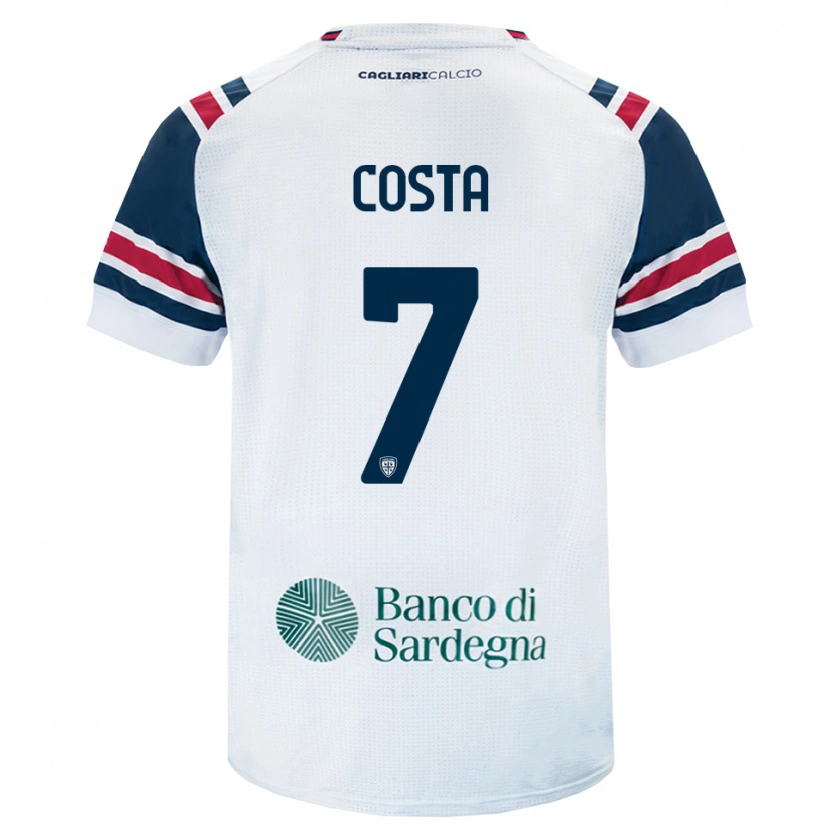 Danxen Herren Luca Costa #7 Weiß Rot Grün Auswärtstrikot Trikot 2026/27 T-Shirt