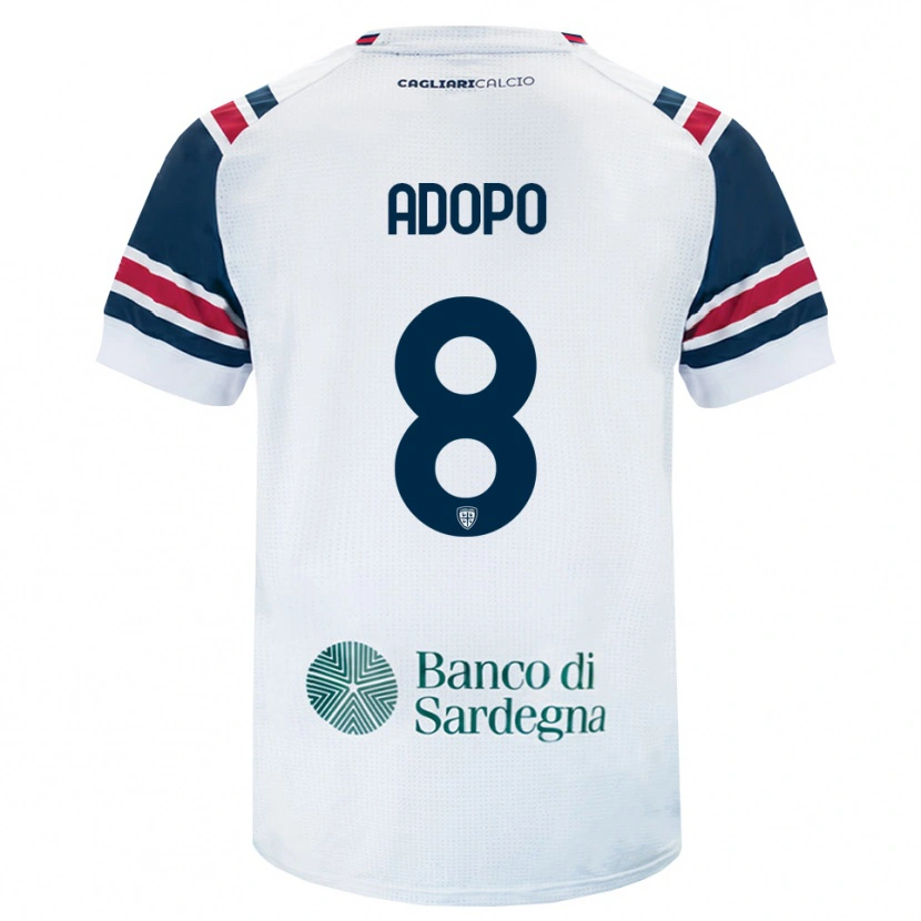 Danxen Herren Michel Adopo #8 Weiß Rot Grün Auswärtstrikot Trikot 2026/27 T-Shirt